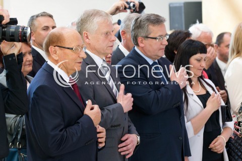  16.05.2013 RZESZOW PREZYDENT RP BRONISLAW KOMOROWSKI NA PODKARPACIU. OTWARCIE UNIWERSYTECKIEGO CENTRUM INNOWACJI I TRANSFERU WIEDZY TECHNICZNO-PRZYRODNICZEJ NA UNIWERSYTECIE RZESZOWSKIM. N/Z BRONISLAW KOMOROWSKI TADEUSZ FERENC MALGORZATA CHOMYCZ SMIGIELSKA ALEKSANDER BOBKO  