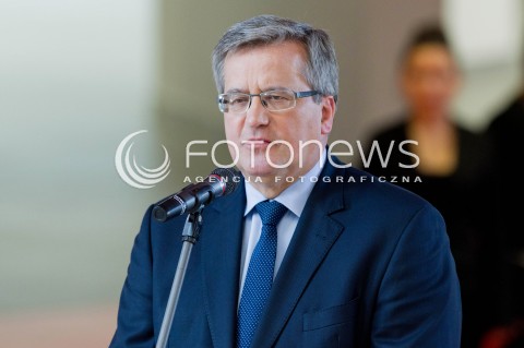  16.05.2013 RZESZOW PREZYDENT RP BRONISLAW KOMOROWSKI NA PODKARPACIU. OTWARCIE UNIWERSYTECKIEGO CENTRUM INNOWACJI I TRANSFERU WIEDZY TECHNICZNO-PRZYRODNICZEJ NA UNIWERSYTECIE RZESZOWSKIM. N/Z BRONISLAW KOMOROWSKI  