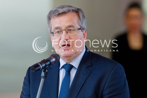  16.05.2013 RZESZOW PREZYDENT RP BRONISLAW KOMOROWSKI NA PODKARPACIU. OTWARCIE UNIWERSYTECKIEGO CENTRUM INNOWACJI I TRANSFERU WIEDZY TECHNICZNO-PRZYRODNICZEJ NA UNIWERSYTECIE RZESZOWSKIM. N/Z BRONISLAW KOMOROWSKI  