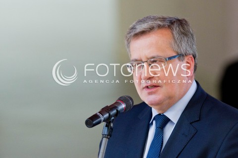  16.05.2013 RZESZOW PREZYDENT RP BRONISLAW KOMOROWSKI NA PODKARPACIU. OTWARCIE UNIWERSYTECKIEGO CENTRUM INNOWACJI I TRANSFERU WIEDZY TECHNICZNO-PRZYRODNICZEJ NA UNIWERSYTECIE RZESZOWSKIM. N/Z BRONISLAW KOMOROWSKI  