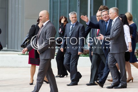  16.05.2013 RZESZOW PREZYDENT RP BRONISLAW KOMOROWSKI NA PODKARPACIU. OTWARCIE UNIWERSYTECKIEGO CENTRUM INNOWACJI I TRANSFERU WIEDZY TECHNICZNO-PRZYRODNICZEJ NA UNIWERSYTECIE RZESZOWSKIM. N/Z BRONISLAW KOMOROWSKI  