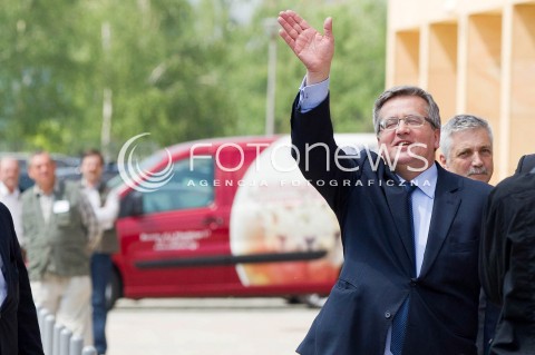  16.05.2013 RZESZOW PREZYDENT RP BRONISLAW KOMOROWSKI NA PODKARPACIU. OTWARCIE UNIWERSYTECKIEGO CENTRUM INNOWACJI I TRANSFERU WIEDZY TECHNICZNO-PRZYRODNICZEJ NA UNIWERSYTECIE RZESZOWSKIM. N/Z BRONISLAW KOMOROWSKI  