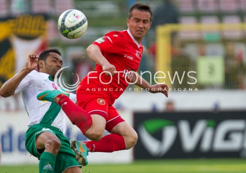  20.05.2013 LODZ PILKA NOZNA T-MOBILE EKSTRAKLASA SEZON 2012/2013 FOOTBALL POLISH EKSTRAKLASA SEASON WIDZEW LODZ - LECHIA GDANSK N/Z MARCIN KACZMAREK RICARDINHO  