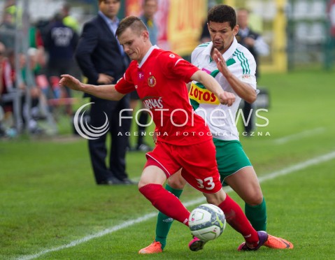  20.05.2013 LODZ PILKA NOZNA T-MOBILE EKSTRAKLASA SEZON 2012/2013 FOOTBALL POLISH EKSTRAKLASA SEASON WIDZEW LODZ - LECHIA GDANSK N/Z BARTLOMIEJ KASPRZAK  