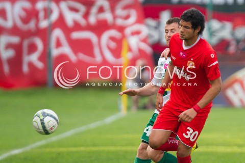  20.05.2013 LODZ PILKA NOZNA T-MOBILE EKSTRAKLASA SEZON 2012/2013 FOOTBALL POLISH EKSTRAKLASA SEASON WIDZEW LODZ - LECHIA GDANSK N/Z HACHEM ABBES  