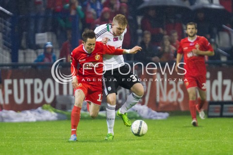  24.05.2013 LODZ PILKA NOZNA T-MOBILE EKSTRAKLASA SEZON 2012/2013 FOOTBALL POLISH EKSTRAKLASA SEASON WIDZEW LODZ - LEGIA WARSZAWA N/Z MARIUSZ RYBICKI DOMINIK FURMAN  