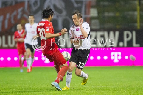  24.05.2013 LODZ PILKA NOZNA T-MOBILE EKSTRAKLASA SEZON 2012/2013 FOOTBALL POLISH EKSTRAKLASA SEASON WIDZEW LODZ - LEGIA WARSZAWA N/Z MIROSLAV RADOVIC HACHEM ABBES  