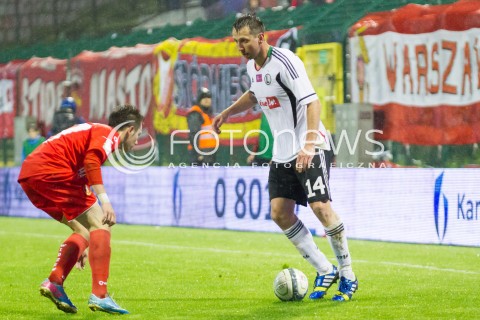  24.05.2013 LODZ PILKA NOZNA T-MOBILE EKSTRAKLASA SEZON 2012/2013 FOOTBALL POLISH EKSTRAKLASA SEASON WIDZEW LODZ - LEGIA WARSZAWA N/Z JAKUB WAWRZYNIAK  
