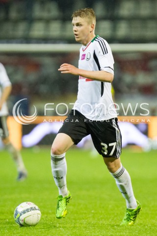  24.05.2013 LODZ PILKA NOZNA T-MOBILE EKSTRAKLASA SEZON 2012/2013 FOOTBALL POLISH EKSTRAKLASA SEASON WIDZEW LODZ - LEGIA WARSZAWA N/Z DOMINIK FURMAN SYLWETKA  