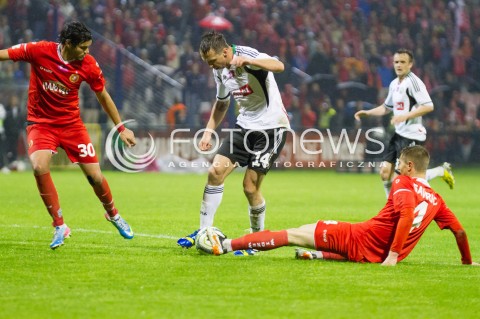  24.05.2013 LODZ PILKA NOZNA T-MOBILE EKSTRAKLASA SEZON 2012/2013 FOOTBALL POLISH EKSTRAKLASA SEASON WIDZEW LODZ - LEGIA WARSZAWA N/Z JAKUB WAWRZYNIAK  