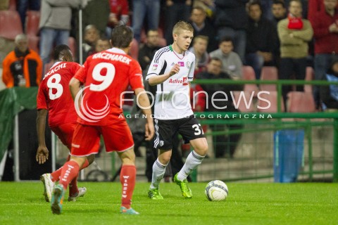  24.05.2013 LODZ PILKA NOZNA T-MOBILE EKSTRAKLASA SEZON 2012/2013 FOOTBALL POLISH EKSTRAKLASA SEASON WIDZEW LODZ - LEGIA WARSZAWA N/Z DOMINIK FURMAN   