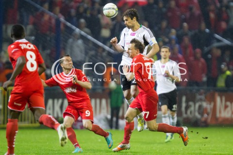  24.05.2013 LODZ PILKA NOZNA T-MOBILE EKSTRAKLASA SEZON 2012/2013 FOOTBALL POLISH EKSTRAKLASA SEASON WIDZEW LODZ - LEGIA WARSZAWA N/ZSEBASTIAN DUDEK IVICA VRDOLJAK   