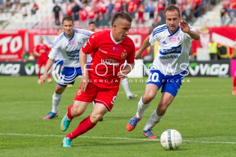  02.06.2013 LODZ PILKA NOZNA T-MOBILE EKSTRAKLASA SEZON 2012/2013 FOOTBALL POLISH EKSTRAKLASA SEASON WIDZEW LODZ - PODBESKIDZIE BIELSKO BIALA N/Z MARCIN KACZMAREK MAREK SOKOLOWSKI  