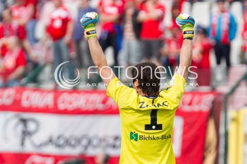  02.06.2013 LODZ PILKA NOZNA T-MOBILE EKSTRAKLASA SEZON 2012/2013 FOOTBALL POLISH EKSTRAKLASA SEASON WIDZEW LODZ - PODBESKIDZIE BIELSKO BIALA N/Z RICHARD ZAJAC SYLWETKA  