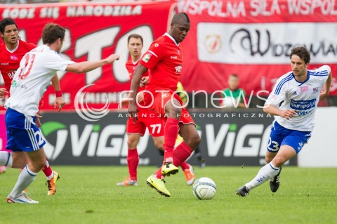  02.06.2013 LODZ PILKA NOZNA T-MOBILE EKSTRAKLASA SEZON 2012/2013 FOOTBALL POLISH EKSTRAKLASA SEASON WIDZEW LODZ - PODBESKIDZIE BIELSKO BIALA N/Z THOMAS PHIBEL  