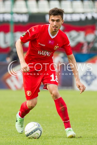  02.06.2013 LODZ PILKA NOZNA T-MOBILE EKSTRAKLASA SEZON 2012/2013 FOOTBALL POLISH EKSTRAKLASA SEASON WIDZEW LODZ - PODBESKIDZIE BIELSKO BIALA N/Z KRYSTIAN NOWAK SYLWETKA   