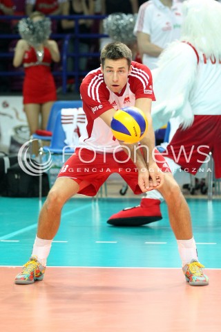  07.06.2013 WARSZAWA TORWAR<br />SIATKOWKA MEZCZYZN LIGA SWIATOWA 2013<br />FIVB VOLLEYBALL WORLD LEAGUE 2012 POLSKA - BRAZYLIA ( POLAND - BRAZIL )<br />N/Z MICHAL KUBIAK SYLWETKA<br />  