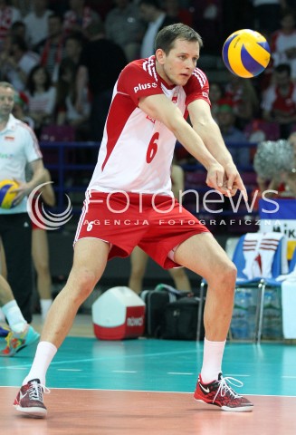  07.06.2013 WARSZAWA TORWAR<br />SIATKOWKA MEZCZYZN LIGA SWIATOWA 2013<br />FIVB VOLLEYBALL WORLD LEAGUE 2012 POLSKA - BRAZYLIA ( POLAND - BRAZIL )<br />N/Z BARTOSZ KUREK SYLWETKA<br />  