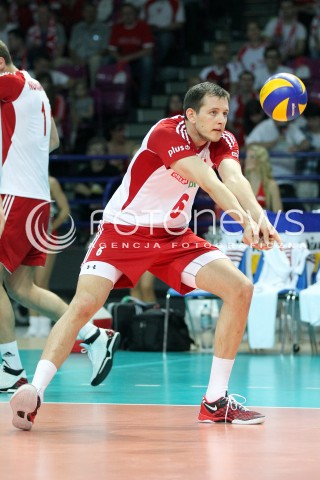  07.06.2013 WARSZAWA TORWAR<br />SIATKOWKA MEZCZYZN LIGA SWIATOWA 2013<br />FIVB VOLLEYBALL WORLD LEAGUE 2012 POLSKA - BRAZYLIA ( POLAND - BRAZIL )<br />N/Z BARTOSZ KUREK SYLWETKA<br />  