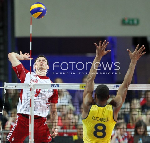  07.06.2013 WARSZAWA TORWAR<br />SIATKOWKA MEZCZYZN LIGA SWIATOWA 2013<br />FIVB VOLLEYBALL WORLD LEAGUE 2012 POLSKA - BRAZYLIA ( POLAND - BRAZIL )<br />N/Z ZBIGNIEW BARTMAN RICARDO LUCARELLI SANTOS DE SOUZA <br />  