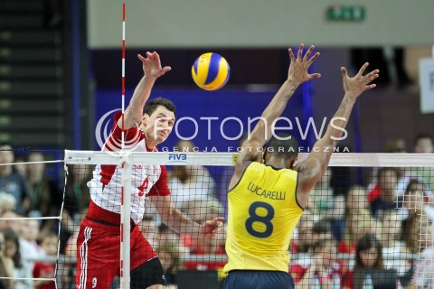  07.06.2013 WARSZAWA TORWAR<br />SIATKOWKA MEZCZYZN LIGA SWIATOWA 2013<br />FIVB VOLLEYBALL WORLD LEAGUE 2012 POLSKA - BRAZYLIA ( POLAND - BRAZIL )<br />N/Z ZBIGNIEW BARTMAN RICARDO LUCARELLI SANTOS DE SOUZA <br />  