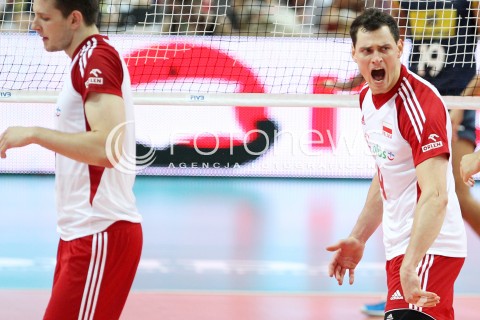  07.06.2013 WARSZAWA TORWAR<br />SIATKOWKA MEZCZYZN LIGA SWIATOWA 2013<br />FIVB VOLLEYBALL WORLD LEAGUE 2012 POLSKA - BRAZYLIA ( POLAND - BRAZIL )<br />N/Z ZBIGNIEW BARTMAN ZLOSC EMOCJE<br />  