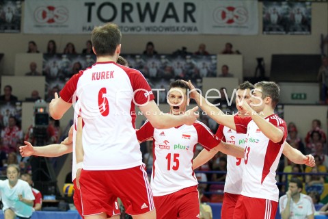  07.06.2013 WARSZAWA TORWAR<br />SIATKOWKA MEZCZYZN LIGA SWIATOWA 2013<br />FIVB VOLLEYBALL WORLD LEAGUE 2012 POLSKA - BRAZYLIA ( POLAND - BRAZIL )<br />N/Z LUKASZ ZYGADLO ZBIGNIEW BARTMAN MICHAL KUBIAK BARTOSZ KUREK RADOSC EMOCJE<br />  