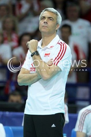  07.06.2013 WARSZAWA TORWAR<br />SIATKOWKA MEZCZYZN LIGA SWIATOWA 2013<br />FIVB VOLLEYBALL WORLD LEAGUE 2012 POLSKA - BRAZYLIA ( POLAND - BRAZIL )<br />N/Z ANDREA ANASTASI TRENER ( HEAD COACH ) <br />  