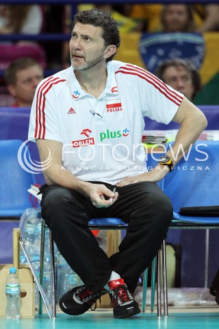  07.06.2013 WARSZAWA TORWAR<br />SIATKOWKA MEZCZYZN LIGA SWIATOWA 2013<br />FIVB VOLLEYBALL WORLD LEAGUE 2012 POLSKA - BRAZYLIA ( POLAND - BRAZIL )<br />N/Z ANDREA GARDINI II TRENER ( ASSISTANT COACH ) SYLWETKA<br />  