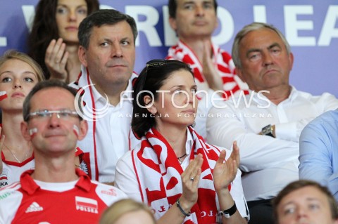 07.06.2013 WARSZAWA TORWAR<br />SIATKOWKA MEZCZYZN LIGA SWIATOWA 2013<br />FIVB VOLLEYBALL WORLD LEAGUE 2012 POLSKA - BRAZYLIA ( POLAND - BRAZIL )<br />N/Z JOANNA MUCHA MINISTER MINISTRA SPORTU I TURYSTYKI JANUSZ PIECHOCINSKI WICEPREMIER MINISTER GOSPODARKI MIROSLAW PRZEDPELSKI PZPS<br />  