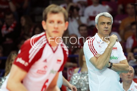  07.06.2013 WARSZAWA TORWAR<br />SIATKOWKA MEZCZYZN LIGA SWIATOWA 2013<br />FIVB VOLLEYBALL WORLD LEAGUE 2012 POLSKA - BRAZYLIA ( POLAND - BRAZIL )<br />N/Z ANDREA ANASTASI TRENER ( HEAD COACH ) <br />  