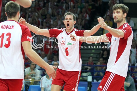  07.06.2013 WARSZAWA TORWAR<br />SIATKOWKA MEZCZYZN LIGA SWIATOWA 2013<br />FIVB VOLLEYBALL WORLD LEAGUE 2012 POLSKA - BRAZYLIA ( POLAND - BRAZIL )<br />N/Z BARTOSZ KUREK ANDRZEJ WRONA RADOSC EMOCJE<br />  