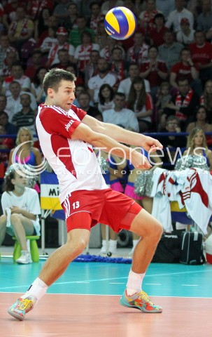  07.06.2013 WARSZAWA TORWAR<br />SIATKOWKA MEZCZYZN LIGA SWIATOWA 2013<br />FIVB VOLLEYBALL WORLD LEAGUE 2012 POLSKA - BRAZYLIA ( POLAND - BRAZIL )<br />N/Z MICHAL KUBIAK <br />  