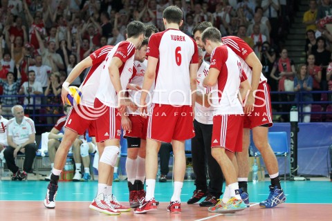  07.06.2013 WARSZAWA TORWAR<br />SIATKOWKA MEZCZYZN LIGA SWIATOWA 2013<br />FIVB VOLLEYBALL WORLD LEAGUE 2012 POLSKA - BRAZYLIA ( POLAND - BRAZIL )<br />N/Z SIATKARZE REPREZENTACJI POLSKI<br />  