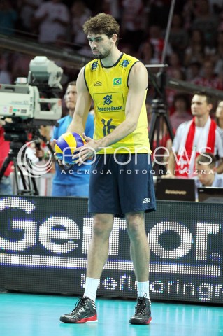  07.06.2013 WARSZAWA TORWAR<br />SIATKOWKA MEZCZYZN LIGA SWIATOWA 2013<br />FIVB VOLLEYBALL WORLD LEAGUE 2012 POLSKA - BRAZYLIA ( POLAND - BRAZIL )<br />N/Z LUCAS SAATKAMP SYLWETKA<br />  