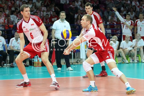  07.06.2013 WARSZAWA TORWAR<br />SIATKOWKA MEZCZYZN LIGA SWIATOWA 2013<br />FIVB VOLLEYBALL WORLD LEAGUE 2012 POLSKA - BRAZYLIA ( POLAND - BRAZIL )<br />N/Z BARTOSZ KUREK PAWEL ZATORSKI ZBIGNIEW BARTMAN <br />  