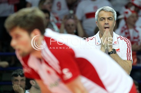  07.06.2013 WARSZAWA TORWAR<br />SIATKOWKA MEZCZYZN LIGA SWIATOWA 2013<br />FIVB VOLLEYBALL WORLD LEAGUE 2012 POLSKA - BRAZYLIA ( POLAND - BRAZIL )<br />N/Z ANDREA ANASTASI TRENER ( HEAD COACH ) <br />  