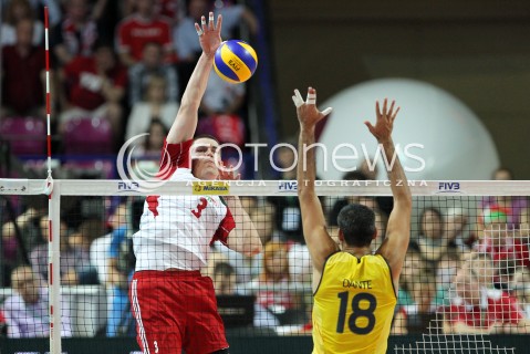  07.06.2013 WARSZAWA TORWAR<br />SIATKOWKA MEZCZYZN LIGA SWIATOWA 2013<br />FIVB VOLLEYBALL WORLD LEAGUE 2012 POLSKA - BRAZYLIA ( POLAND - BRAZIL )<br />N/Z <br />  