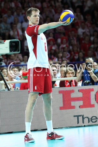  07.06.2013 WARSZAWA TORWAR<br />SIATKOWKA MEZCZYZN LIGA SWIATOWA 2013<br />FIVB VOLLEYBALL WORLD LEAGUE 2012 POLSKA - BRAZYLIA ( POLAND - BRAZIL )<br />N/Z BARTOSZ KUREK SYLWETKA<br />  