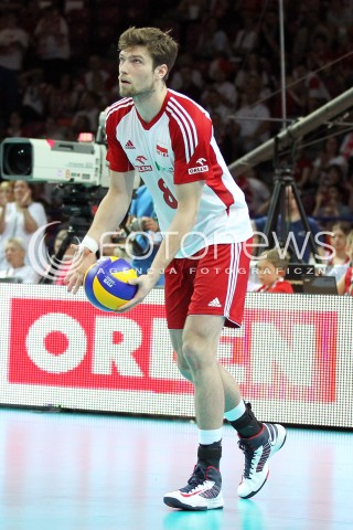  07.06.2013 WARSZAWA TORWAR<br />SIATKOWKA MEZCZYZN LIGA SWIATOWA 2013<br />FIVB VOLLEYBALL WORLD LEAGUE 2012 POLSKA - BRAZYLIA ( POLAND - BRAZIL )<br />N/Z ANDRZEJ WRONA SYLWETKA<br />  