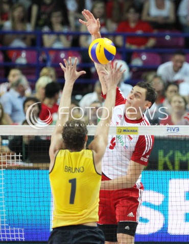  07.06.2013 WARSZAWA TORWAR<br />SIATKOWKA MEZCZYZN LIGA SWIATOWA 2013<br />FIVB VOLLEYBALL WORLD LEAGUE 2012 POLSKA - BRAZYLIA ( POLAND - BRAZIL )<br />N/Z ZBIGNIEW BARTMAN BRUNO MOSSA REZENDE <br />  