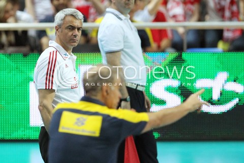  07.06.2013 WARSZAWA TORWAR<br />SIATKOWKA MEZCZYZN LIGA SWIATOWA 2013<br />FIVB VOLLEYBALL WORLD LEAGUE 2012 POLSKA - BRAZYLIA ( POLAND - BRAZIL )<br />N/Z ANDREA ANASTASI TRENER ( HEAD COACH ) BERNARDO REZENDE TRENER ( HEAD COACH ) <br />  