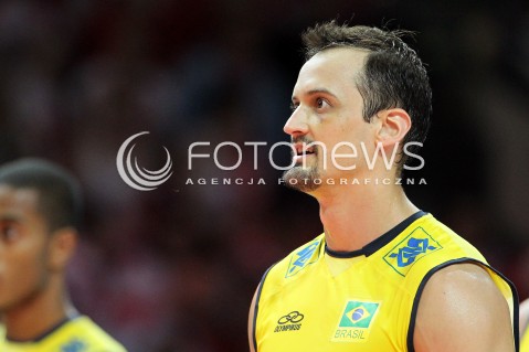  07.06.2013 WARSZAWA TORWAR<br />SIATKOWKA MEZCZYZN LIGA SWIATOWA 2013<br />FIVB VOLLEYBALL WORLD LEAGUE 2012 POLSKA - BRAZYLIA ( POLAND - BRAZIL )<br />N/Z LIPE ( LUIZ FELIPE MARQUES ) <br />  