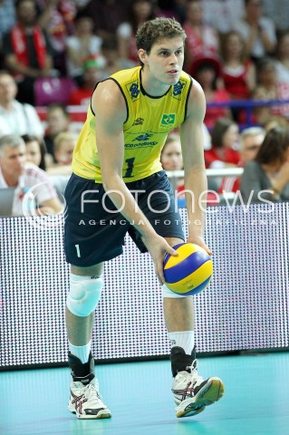  07.06.2013 WARSZAWA TORWAR<br />SIATKOWKA MEZCZYZN LIGA SWIATOWA 2013<br />FIVB VOLLEYBALL WORLD LEAGUE 2012 POLSKA - BRAZYLIA ( POLAND - BRAZIL )<br />N/Z BRUNO MOSSA REZENDE SYLWETKA<br />  