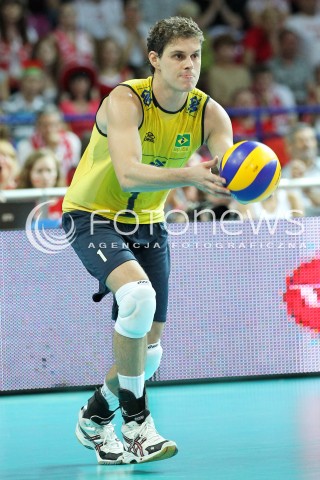  07.06.2013 WARSZAWA TORWAR<br />SIATKOWKA MEZCZYZN LIGA SWIATOWA 2013<br />FIVB VOLLEYBALL WORLD LEAGUE 2012 POLSKA - BRAZYLIA ( POLAND - BRAZIL )<br />N/Z BRUNO MOSSA REZENDE SYLWETKA<br />  
