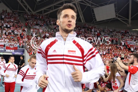  09.06.2013 LODZ ATLAS ARENA<br />SIATKOWKA MEZCZYZN LIGA SWIATOWA 2013<br />FIVB VOLLEYBALL WORLD LEAGUE 2012 POLSKA - BRAZYLIA ( POLAND - BRAZIL )<br />N/Z LUKASZ ZYGADLO<br /> 