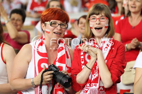  09.06.2013 LODZ ATLAS ARENA<br />SIATKOWKA MEZCZYZN LIGA SWIATOWA 2013<br />FIVB VOLLEYBALL WORLD LEAGUE 2012 POLSKA - BRAZYLIA ( POLAND - BRAZIL )<br />N/Z KIBIC KIBICE DOPING EMOCJE RADOSC<br /> 