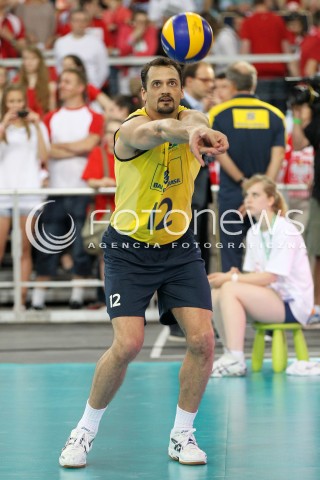  09.06.2013 LODZ ATLAS ARENA<br />SIATKOWKA MEZCZYZN LIGA SWIATOWA 2013<br />FIVB VOLLEYBALL WORLD LEAGUE 2012 POLSKA - BRAZYLIA ( POLAND - BRAZIL )<br />N/Z LIPE ( LUIZ FELIPE MARQUES ) SYLWETKA <br /> 