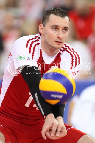  09.06.2013 LODZ ATLAS ARENA<br />SIATKOWKA MEZCZYZN LIGA SWIATOWA 2013<br />FIVB VOLLEYBALL WORLD LEAGUE 2012 POLSKA - BRAZYLIA ( POLAND - BRAZIL )<br />N/Z MICHAL RUCIAK SYLWETKA <br /> 