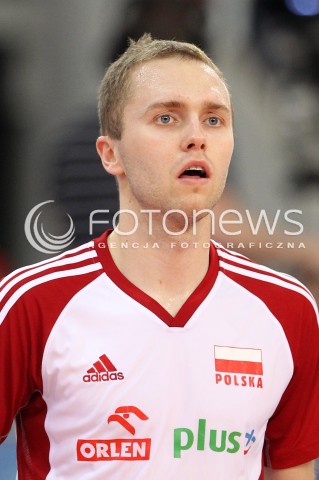  09.06.2013 LODZ ATLAS ARENA<br />SIATKOWKA MEZCZYZN LIGA SWIATOWA 2013<br />FIVB VOLLEYBALL WORLD LEAGUE 2012 POLSKA - BRAZYLIA ( POLAND - BRAZIL )<br />N/Z PAWEL ZATORSKI GLOWKA<br /> 